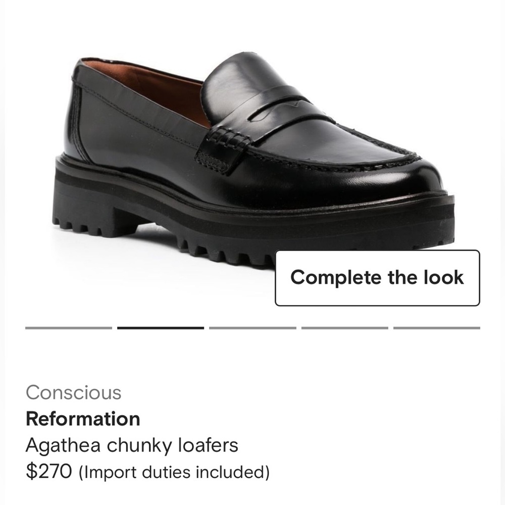 Reformation chunky Agatha loafers - Picture 4 of 6